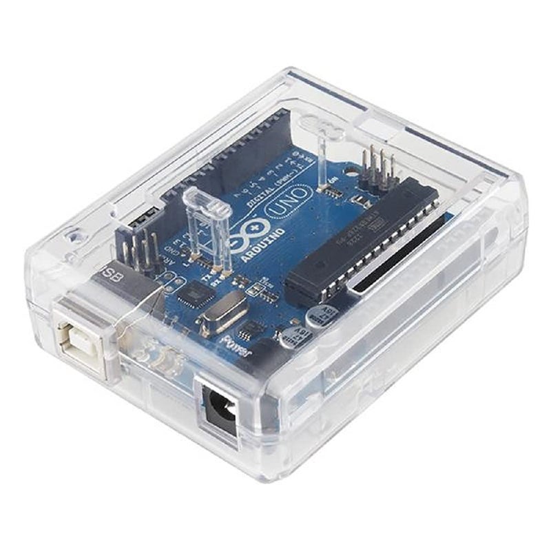 SB COMPONENTS Arduino Uno R3 Case Enclosure New Transparent Clear Computer Box Compatible with Arduino UNO R3 - Image 1